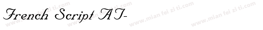 French Script AT字体转换